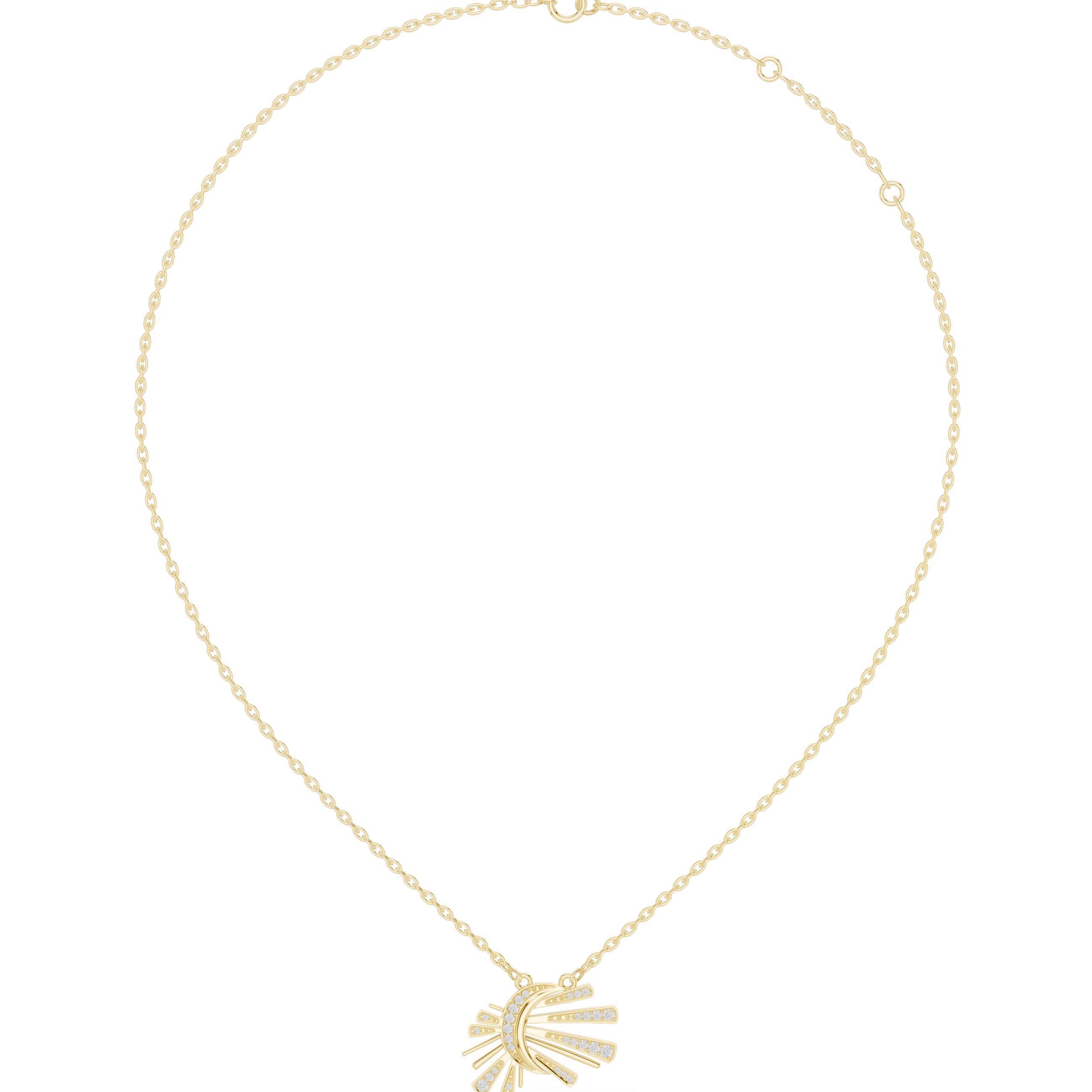 Solara Sunburst Diamond Pendant ☀️💎